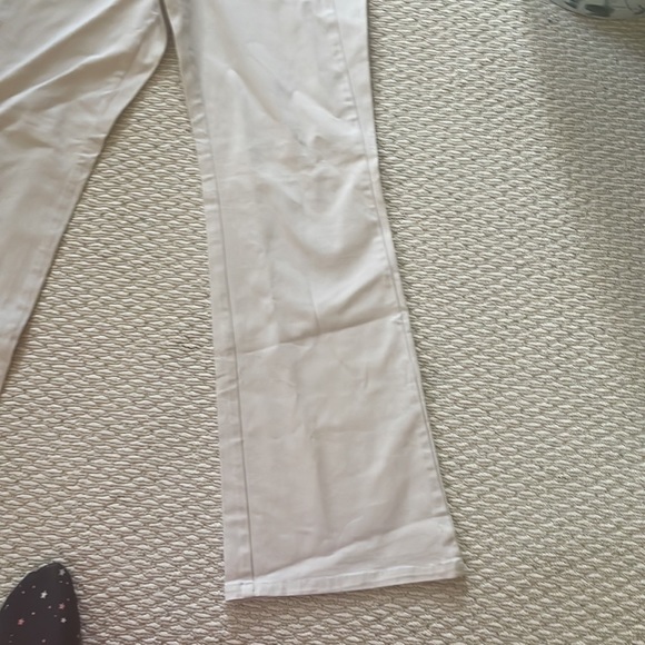 Express Jeans Tan Cream Pants with Buttons Down the Waist Line Low Rise - Picture 3 of 5